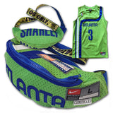 JJ VINTY • VINTAGE SHAREEF ATLANTA HAWKS JERSEY BELLY BAG • 1 OF 1