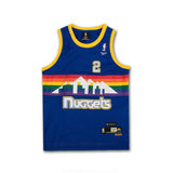 JJ VINTY • VINTAGE ALEX ENGLISH DENVER NUGGETS JERSEY BELLY BAG • 1 OF 1