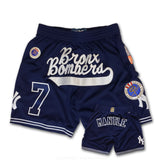 JJ VINTY · VINTAGE MICKEY MANTLE BRONX BOMBERS / YANKEES MASHUP SHORTS · 1 OV 1