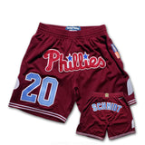 JJ VINTY · VINTAGE MIKE SCHMIDT PHILADELPHIA PHILLIES MASHUP SHORTS · 1 OV 1