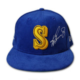 SEATTLE MARINERS KEN GRIFFEY JR. AUTO CORDUROY DEADSTOCK FITTED · CUSTOM HAT