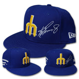 SEATTLE MARINERS KEN GRIFFEY JR. AUTO TRIDENT DEADSTOCK FITTED · CUSTOM HAT