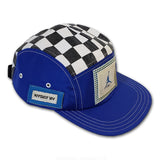 JJ VINTY · REWORKED JORDAN 4 FLIGHT DENIM CHECKERED 5 PANEL HAT · 1 OV 1