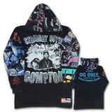 JJ VINTY • VINTAGE NWA WEST COAST HOODIE LONG SLEEVE TEE • 1 OF 1