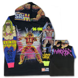JJ VINTY • ULTIMATE WARRIOR HOODIE LONG SLEEVE TEE • 1 OF 1